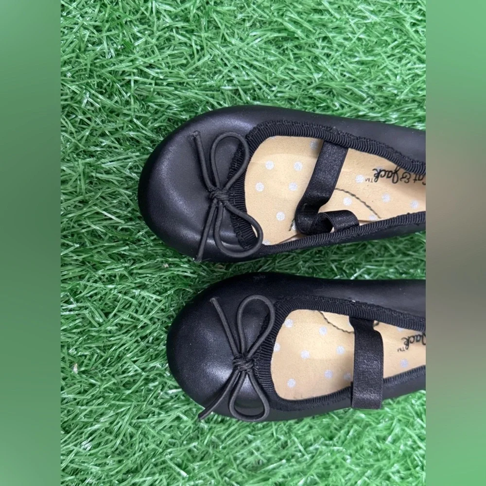 Car & Jack‎ Black Kids Dress Shoes with Bow Size 5